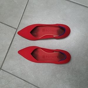 Chili red Rothys  pointed toe